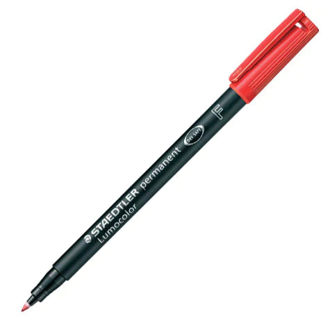 Staedtler Lumocolor Marker Pen Permanent Fine - Red