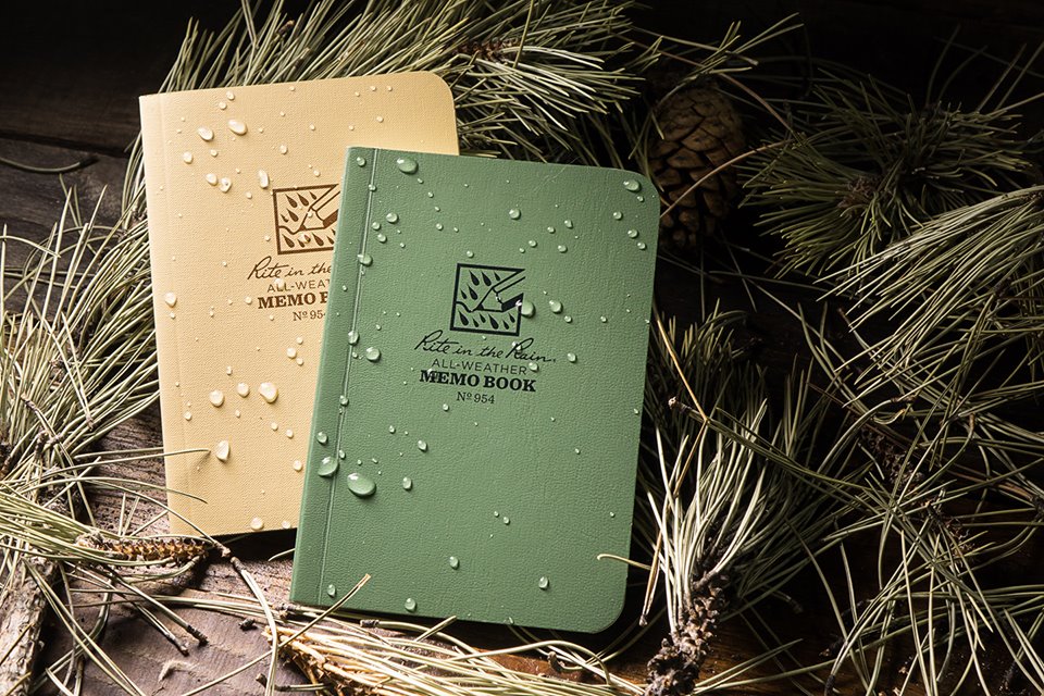 Rite In The Rain Waterproof Tactical Memo Book 954 3.5" x 5" - Olive Green