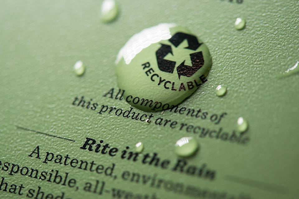 Rite In The Rain Waterproof Notebook 935 Tactical 3" x 5" - Olive Green
