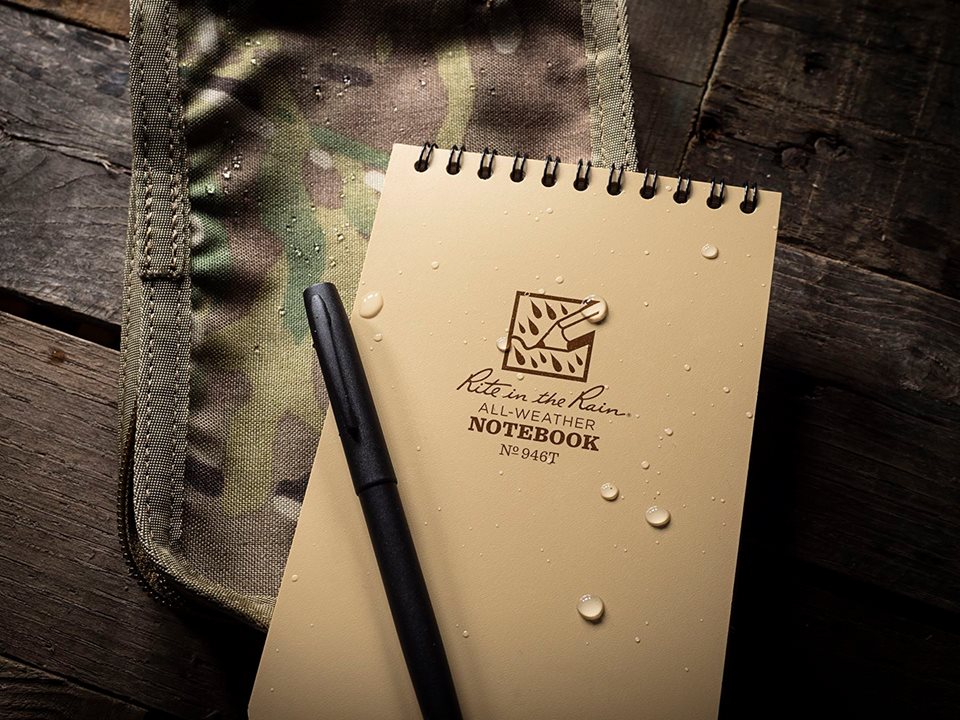Rite In The Rain Multicam Cordura Notebook Cover 4" x 6" - C946M