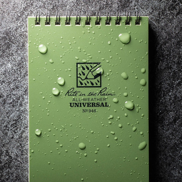 Rite In The Rain Waterproof Notebook 946 Tactical 4" x 6" - Olive Green