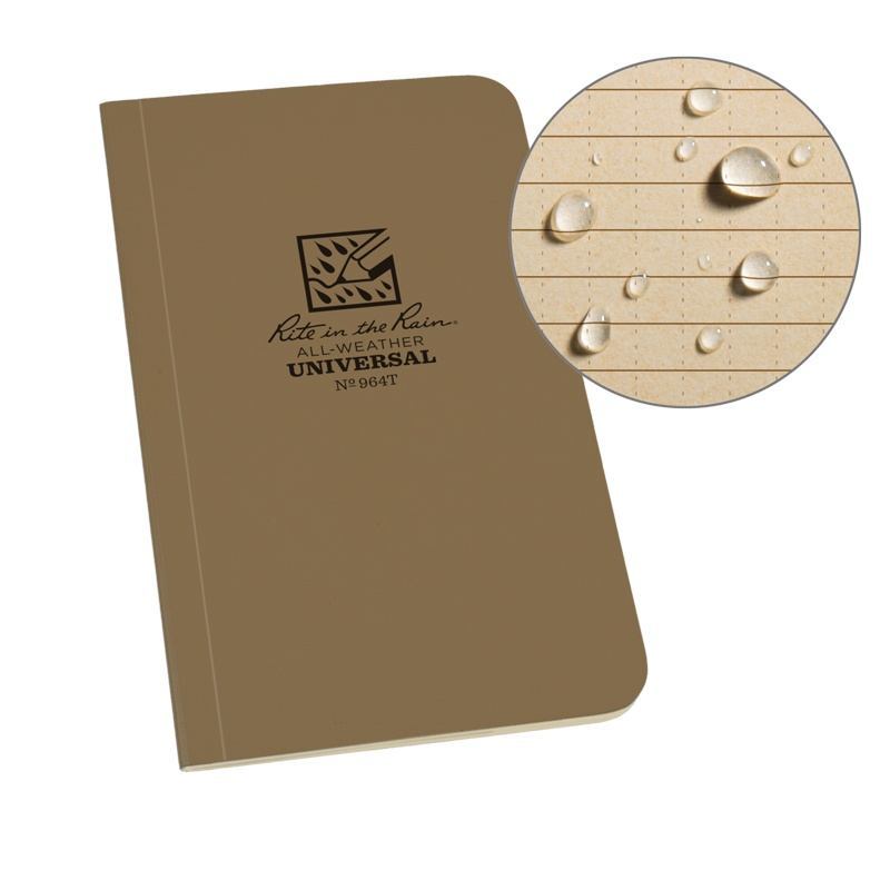 Rite In The Rain Waterproof Tactical Memo Book 964T - Coyote Tan