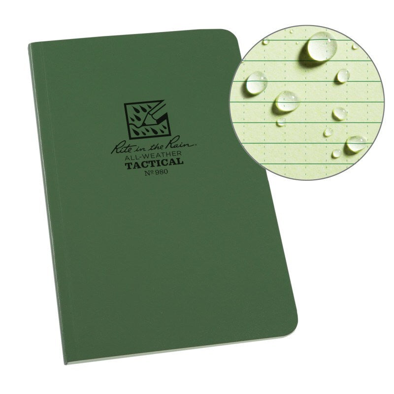 Rite In The Rain All Weather Tactical Waterproof Field Book 980 - Olive Green