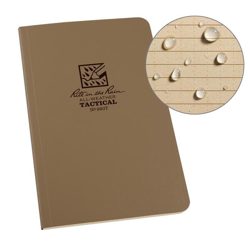 Rite In The Rain All Weather Tactical Waterproof Field Book 980T - Coyote Tan
