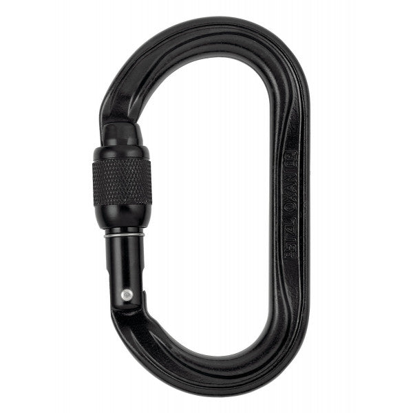 Petzl OXAN Screw-Lock Oval Black Tactical Carabiner