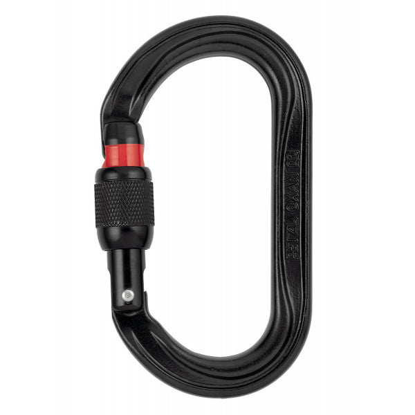 Petzl OXAN Screw-Lock Oval Black Tactical Carabiner