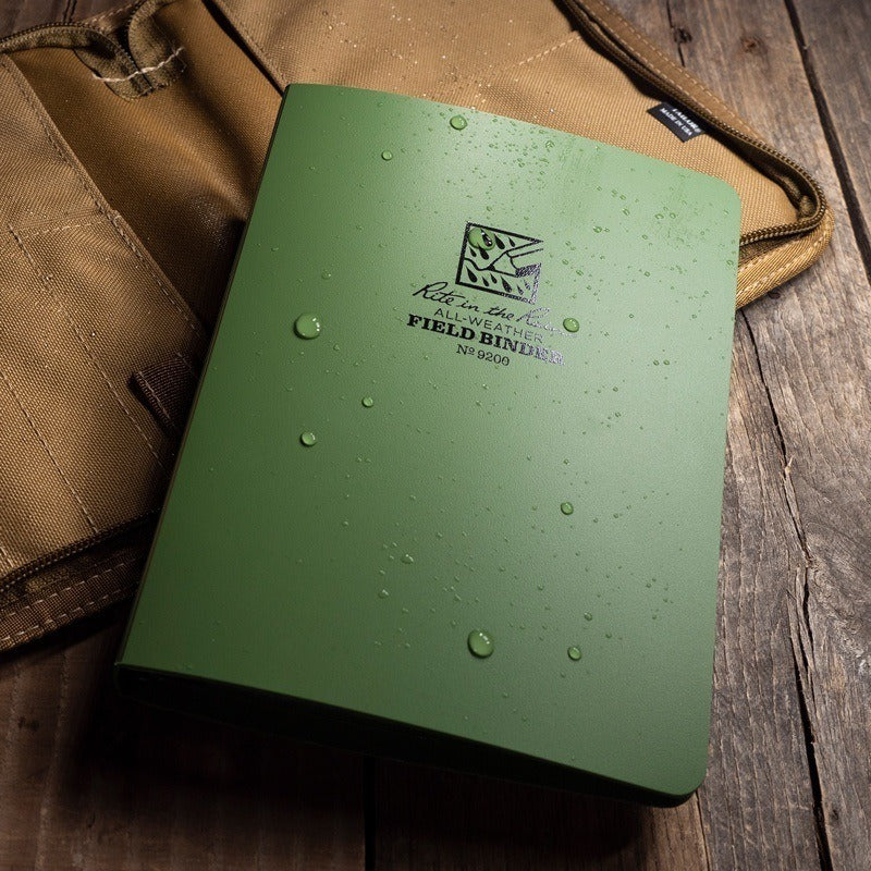 Rite In The Rain Waterproof Field Ring Binder - 1/2" Capacity - 9200 Olive Green