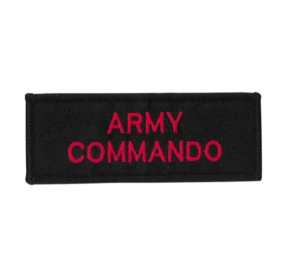 Army Commando Shoulder Flash Red/Black (PAIR)
