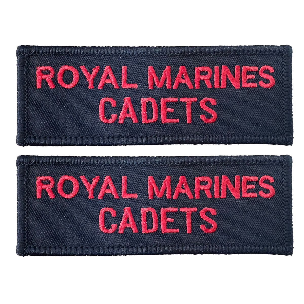 Royal Marines Cadets Shoulder Flash Red/Black (PAIR)