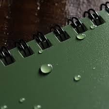 RITR Waterproof Side-Spiral Notebook 973 - Olive Green
