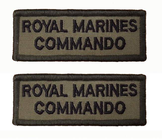 Royal Marines Commando Shoulder Flash Olive Green